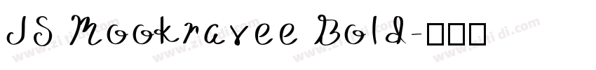 JS Mookravee Bold字体转换 JS Mookravee Bold字体转换